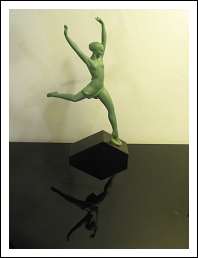Scultura in antimonio Art Decò ’Ballerina ’