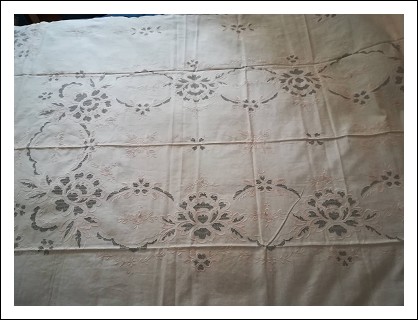 Carved tablecloth