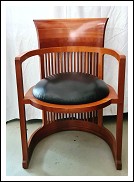 design armchair manufacturer Cassina model Barrel 606 creator Frank Lloyd Wright