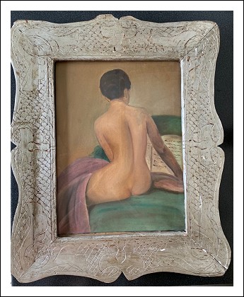 Dipinto olio su tela \"Nudo di Donna\"