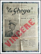 1942 LA GHEGA Fascio di combattimento Firenze Mensile del G.R.F. Giovanni Berta