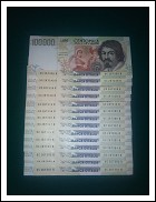 Bankonotes centomila lire Caravaggio II Type