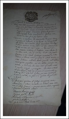 Antico manoscritto del 1801 condannati a morte per insurrezione