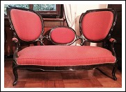 Divano stile Luigi Filippo + 4 sedie