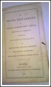 Il nuovo Testamento edizioni Watkins Binder  1846