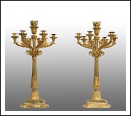 Coppia di candelabri/Flambeaux antichi