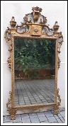 Specchiera antica emiliana Luigi XVI dorata del \’700