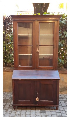 Vetrina libreria antica a trumeau dell’800