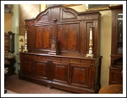 Credenza sacrestia antica doppiocorpo piemontese