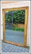 Specchiera antica rettangolare legno dorato Luigi Filippo