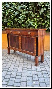 Credenza servante stretta antica Impero in noce