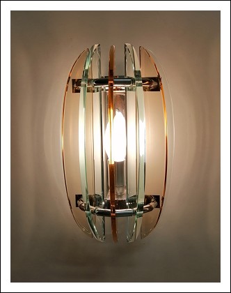 designsales  VECA - Glass Wall Lights 60/70s