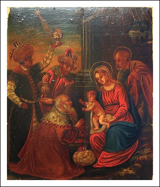 Madoner Veneto-Cretese. XVII secolo: � La presentazione ai Re Magi�