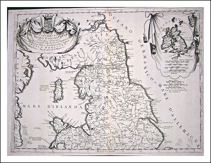 Regno d´ Inghilterra su due fogli- V M CORONELLI- 1690  Autentiche