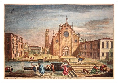 Michele Marieschi. Venezia 1710 - 1743.  Quattro Acquaforti su rame, vari soggetti- 